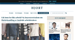 Desktop Screenshot of hjort.no